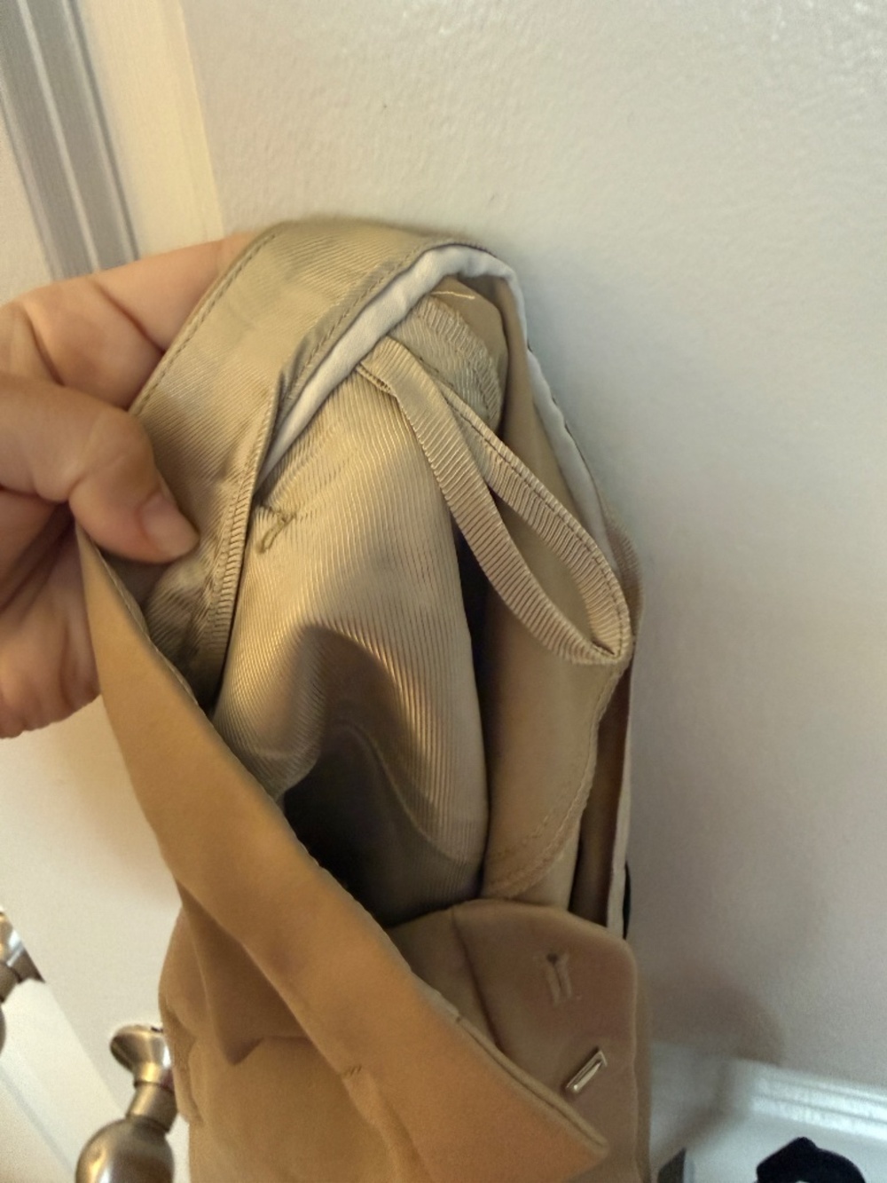 The Row Tan Tailored Trousers Size 6 Made in USA Minimalist Luxury - Picture 6 of 7